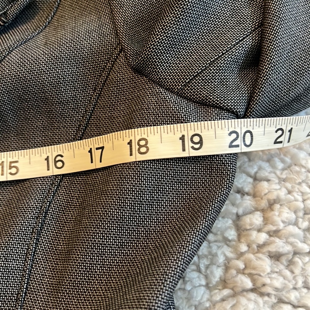 NWT White House Black Market Zip Moto Jacket/Blazer with Faux Leather Trim - Picture 10 of 13